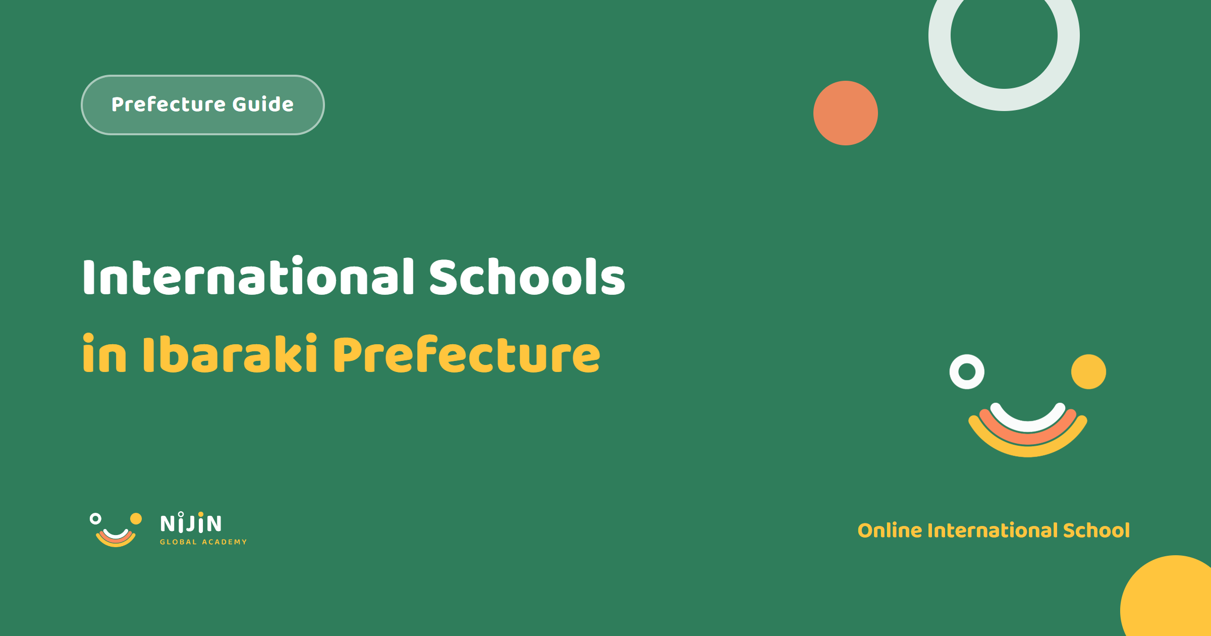 Key visual for an article listing the international schools in Ibaraki Prefecture