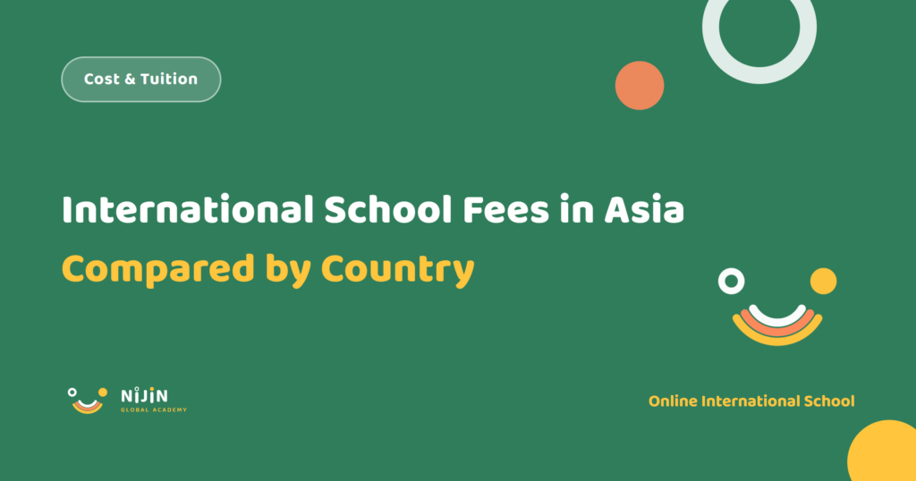 Key visual for the international school fees in Asia comparison, with the label Cost & Tuition and the phrase Compared by Country