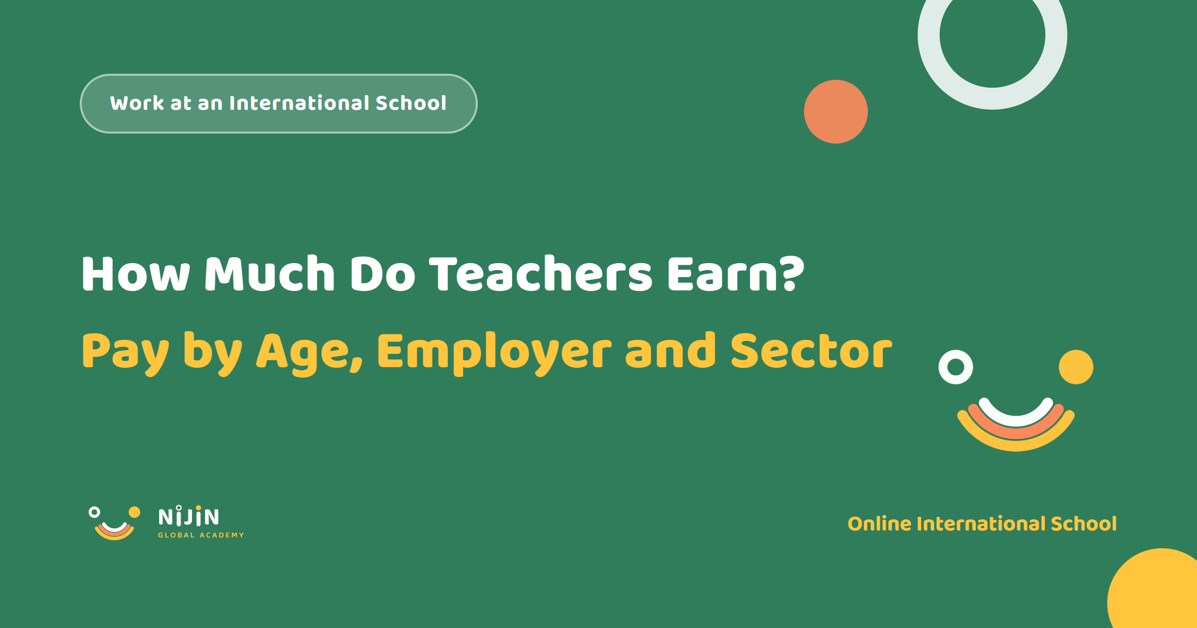 Key visual for a recruitment article titled How Much Do Teachers Earn? Pay by Age, Employer and Sector