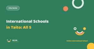 Key visual for an article on all five international schools in Taito Ward, Tokyo, and the options in neighbouring wards