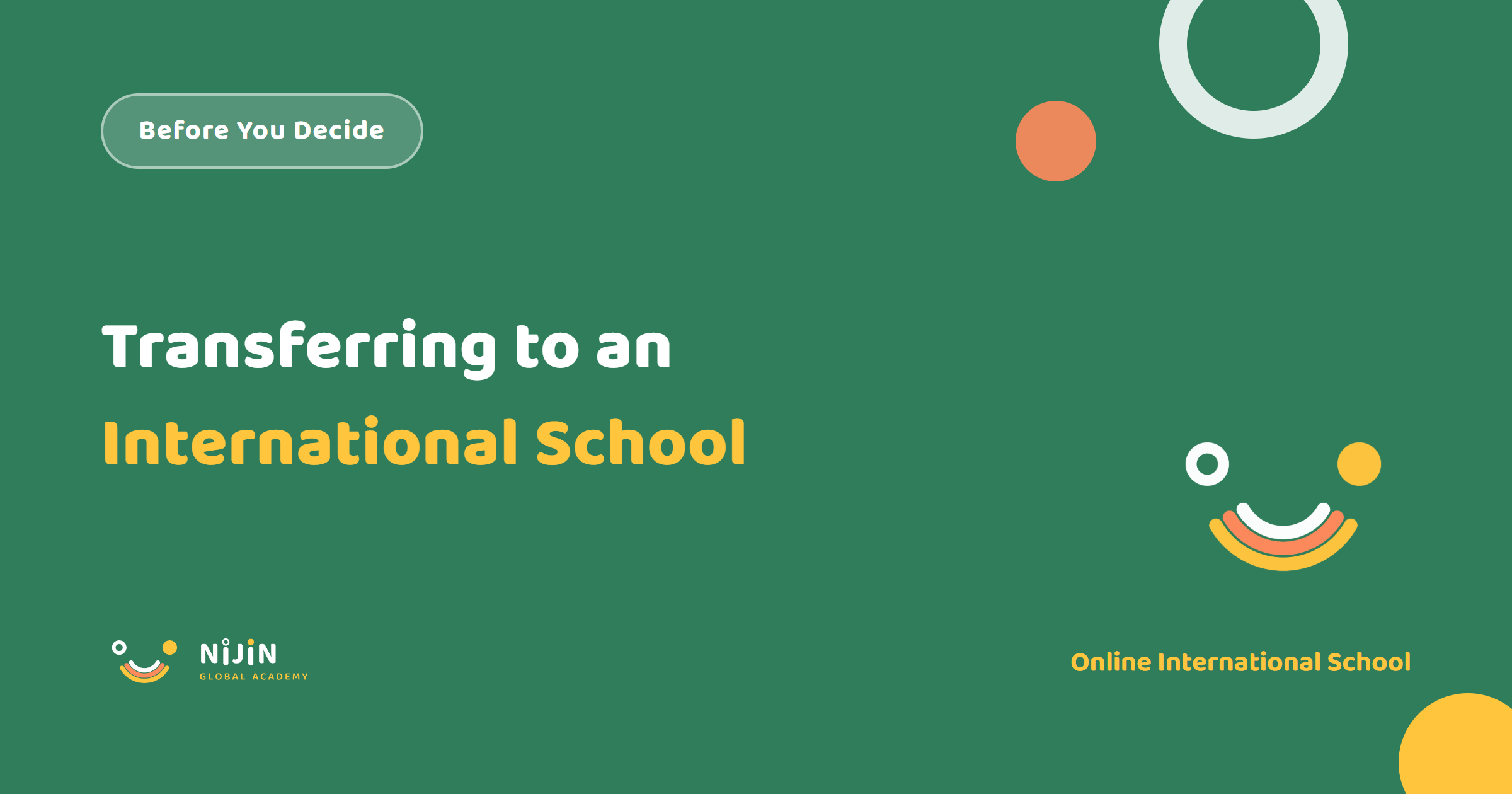 Key visual for an article about transferring from a local school to an international school