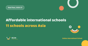 Featured image for a guide to affordable international schools in Asia, comparing 11 schools on real 2026-27 fees