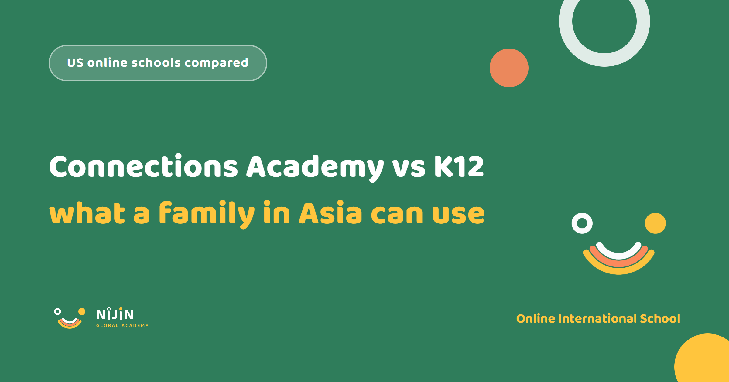 Key visual for a comparison of Connections Academy and Stride K12 for families living in Asia