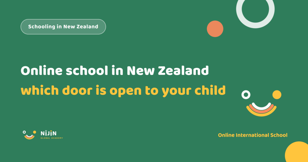 Key visual for a guide to online school options in New Zealand by visa and residency status